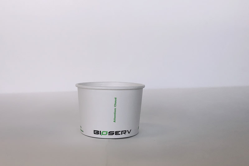 8oz. White Bioserv Soup Cup